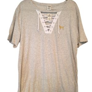 VS PINK TEE FRONT TEE